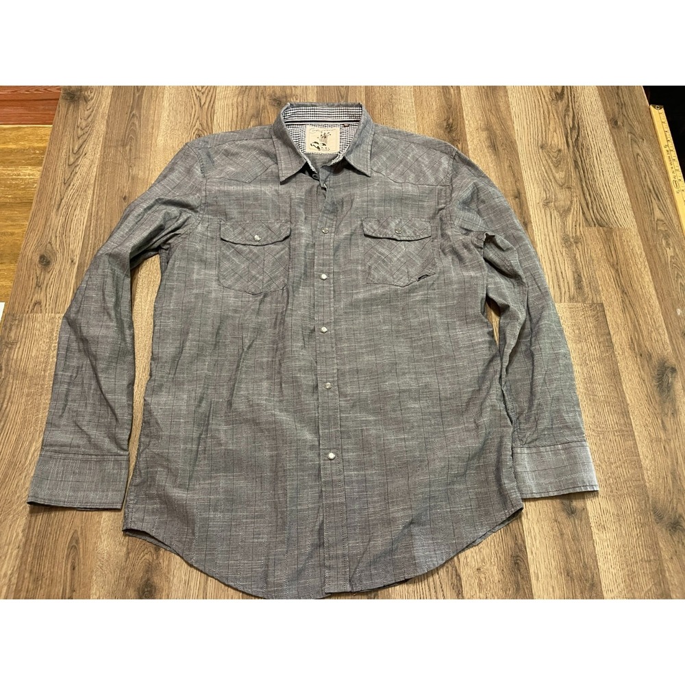 Costal Shirt, Men's Size XXL, Gray, Button Up, Long Sleeve, Pockets